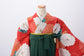 赤生地（牡丹）×緑グラデーション（桜刺繍）袴　KH3-1